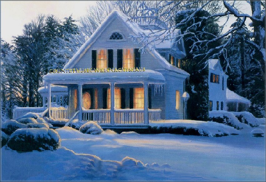Weihnachtshaus von Countrymusik